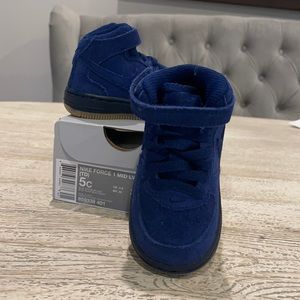 Brand New Nike Force 1 Blue suede.